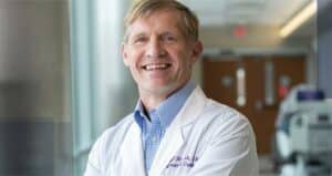 happy medical professional indoors