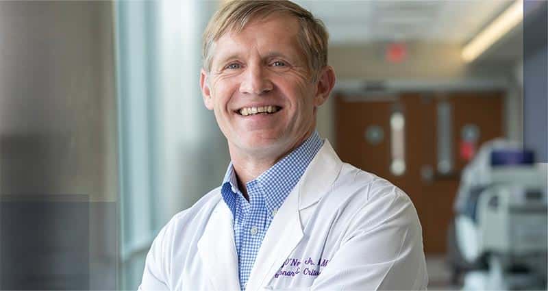 happy medical professional indoors