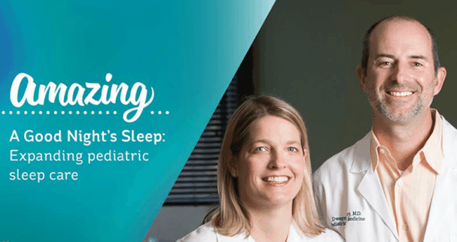 a-good-nights-sleep promotional image featuring two medical professionals