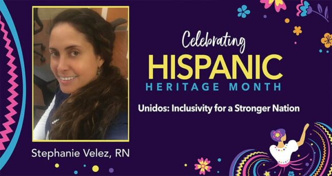 StephanieVelez_HispanicHeritageMonth_2022_web hispanic heritage month banner artwork featuring Stephanie Velez