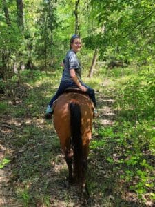 Lauren on her horse