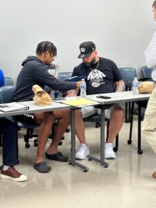 Baton Rouge area barbers during a recent training session