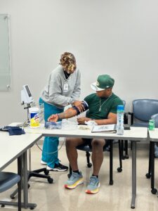 Baton Rouge area barbers during a recent training session