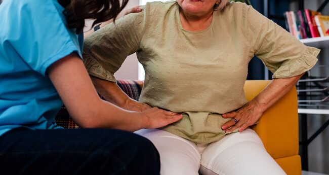 provider checking abdomen