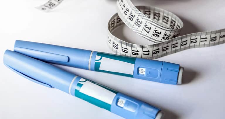 injectables and measuring tape