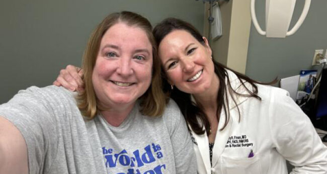 Allison Teal and Dr. Kelly Finan