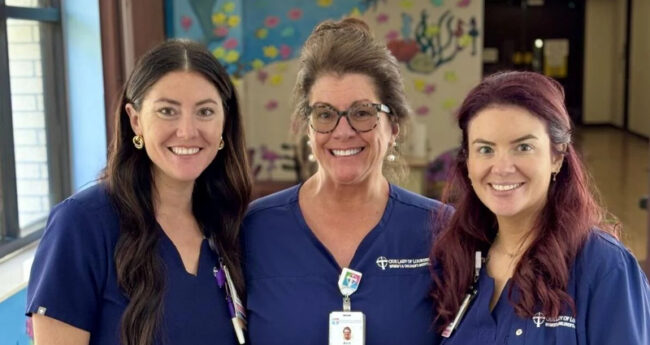 Stephanie King, Ann Broussard and Lindsey Fourroux