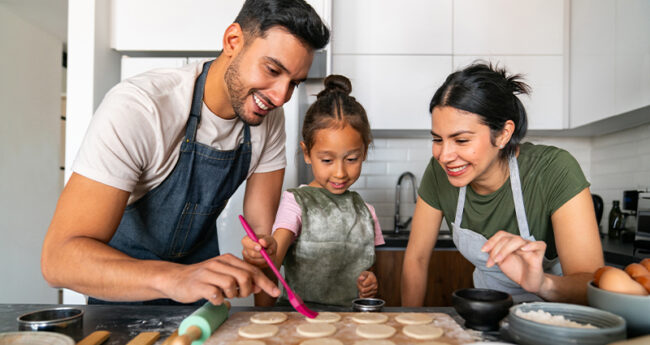 Family Baking Together